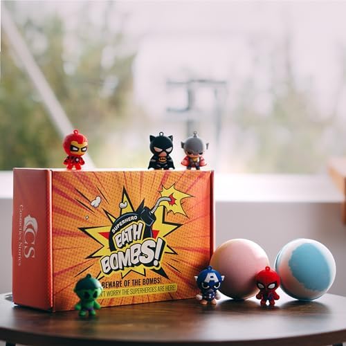 COSMETICS STORIES-Superhero Bath Bombs for Kids with Surprise Inside - Organic, Gentle, and Mess-Free Bath Time Fun for Kids - Vibrant Colors and Amazing Scents - Amazing Gift for Superhero Fans - Image 6