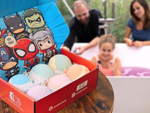 COSMETICS STORIES-Superhero Bath Bombs for Kids with Surprise Inside - Organic, Gentle, and Mess-Free Bath Time Fun for Kids - Vibrant Colors and Amazing Scents - Amazing Gift for Superhero Fans - Image 8