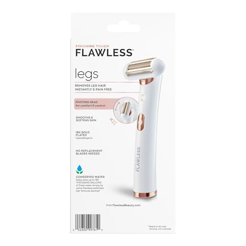 Finishing Touch Flawless Legs, Electric Razor for Women, Pivoting Head Leg Hair Remover with LED Light for Instant and Painless Leg Hair Removal - Image 2