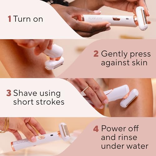 Finishing Touch Flawless Legs, Electric Razor for Women, Pivoting Head Leg Hair Remover with LED Light for Instant and Painless Leg Hair Removal - Image 8