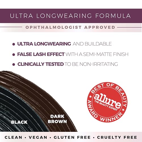 Blinc UltraVolume Tubing Mascara, Volumizing, Lengthening and Curling Mascara, Ultra-Longwearing Washable Mascara, Clean, Vegan and Cruelty-Free - Image 3