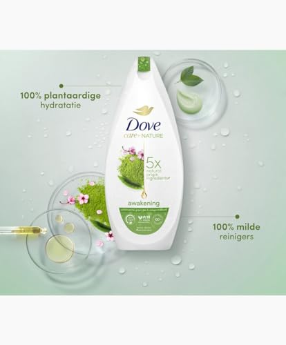 Unilever Dove Care By Nature Awakening Shower Gel, Body wash with Green Tea and Flowers Extract, Natural Origin Ingredients, Clean, Soften, Hydrate Skin, Plant-Based Moisturizers 400ml (13.5 fl oz) - Image 3