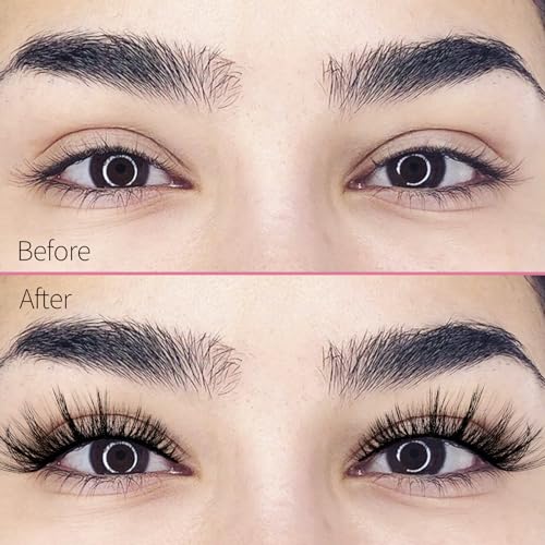 Veleasha Lashes Kit with Glue & Tweezer Cat Eye Lashes that Look Like Extensions Fluffy Faux Mink Lashes Wispy Fox Eye Lashes Natural Look 7 Pairs Fake Eyelashes Pack (Cat Eye) - Image 5