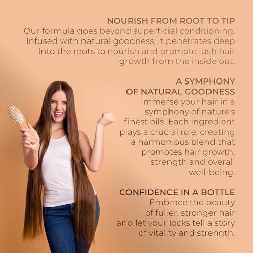 velona Hair Growth Formula - 4 oz | Castor, Amla, Jojoba, Argan, Rosemary, Peppermint, Tea Tree Oils, Vitamin E | Natural Mix with Organic Carrier and Essential Oils - Image 2