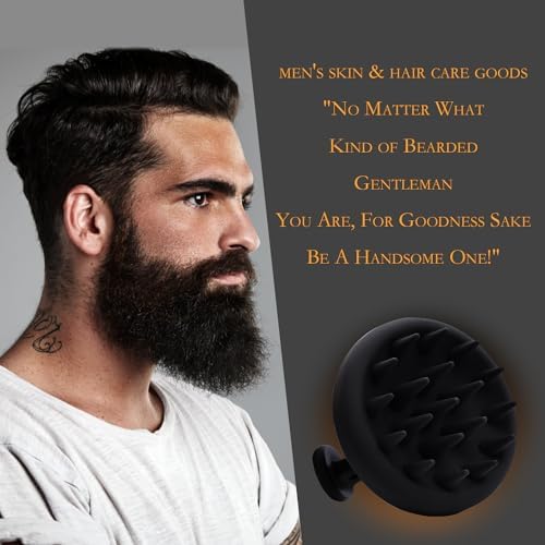 Beard Brush for Men, Silicone Beard Scrubber, Deep Cleans, Hair & Beard Exfoliator Helping Beard Shampoo Better Clean the Beard, Good Helper for Beard Oil - Eco & Reusable - Image 6