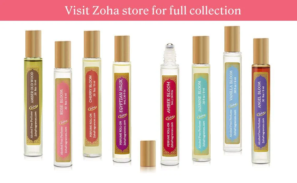 Zoha Rose Bloom Oil Perfume for Women & Men, Roll On Perfume Oil and Rose Perfume Spray, Alcohol Free Skin Moisturizing Rose Oil Perfume - Image 2