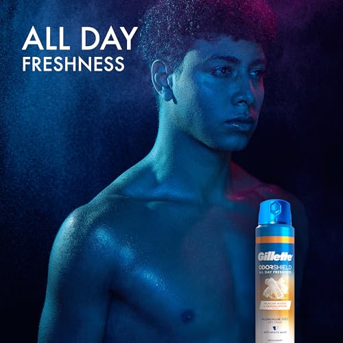 Gillette Aluminum Free Deodorant for Men, Dry Spray, Glacier Water, 4.3oz (Pack of 3) - Image 4