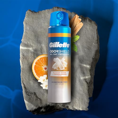 Gillette Aluminum Free Deodorant for Men, Dry Spray, Glacier Water, 4.3oz (Pack of 3) - Image 7