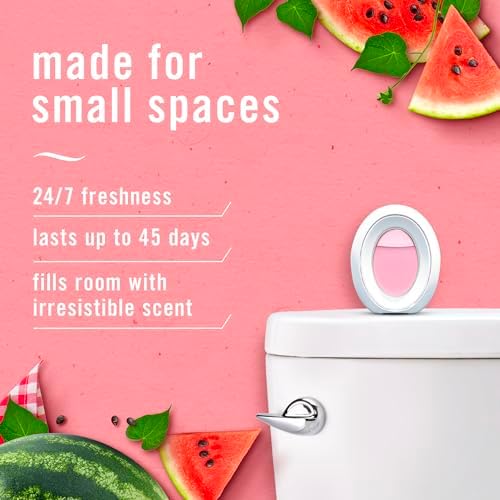 Febreze Small Spaces Air Freshener, Odor-Fighting, Plug In Alternative, for Home and Bathroom and Kitchen, Closet Air Fresheners, Sweet Watermelon Vine & Southern Lilac Mornings Scent, 4 Count - Image 2