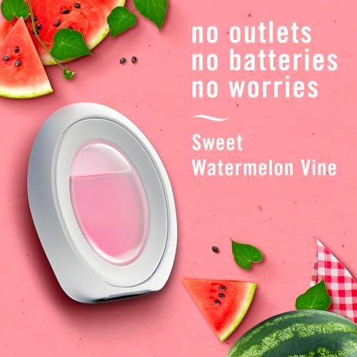 Febreze Small Spaces Air Freshener, Odor-Fighting, Plug In Alternative, for Home and Bathroom and Kitchen, Closet Air Fresheners, Sweet Watermelon Vine & Southern Lilac Mornings Scent, 4 Count - Image 5