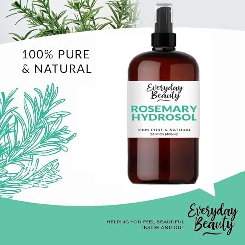 Rosemary Water for Hair - Refreshing Spray for Hair, Scalp, and Face - Alcohol Free, Vegan & All Natural - Nourishing and Soothing for All Hair Types and Skin - 16 Fl Oz with Mist Cap - Image 3