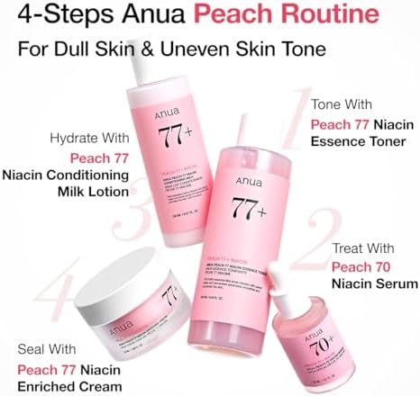 Anua Peach 77 Niacin Essence Toner 250ml / Brightening Toner for Face, Niacinamide, Panthenol, Ceramides, Facial Toner for Glass Skin, Korean Skin Care (8.45 fl.oz.) - Image 5