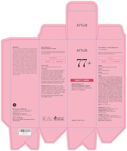 Anua Peach 77 Niacin Essence Toner 250ml / Brightening Toner for Face, Niacinamide, Panthenol, Ceramides, Facial Toner for Glass Skin, Korean Skin Care (8.45 fl.oz.) - Image 8