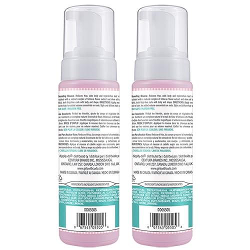 Dippity Do Girls with Curls Curl Enhancing Mousse - Lightweight 3-in-1 Defining Mousse for Curly and Wavy Hair - Hibiscus and Olive Oil for Frizz Free and Bouncy Curls - 200 mL/6.7 fl oz - 2 Pack - Image 3