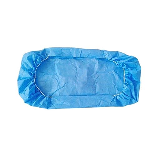 Case of 100 Disposable Fitted Massage Table Sheets Bed Covers 82 x 35 inches Blue - Image 2