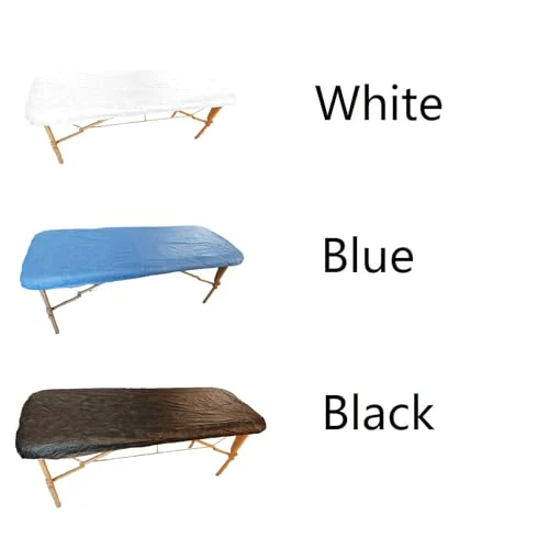 Case of 100 Disposable Fitted Massage Table Sheets Bed Covers 82 x 35 inches Blue - Image 6