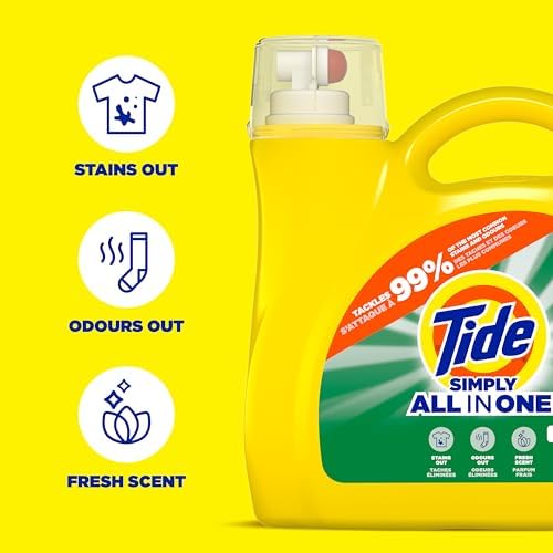 Tide Simply Liquid Laundry Detergent, Daybreak Fresh, 168 oz, 128 Loads - Image 2