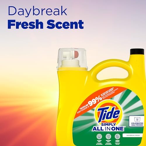 Tide Simply Liquid Laundry Detergent, Daybreak Fresh, 168 oz, 128 Loads - Image 4