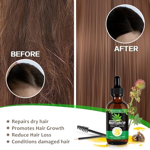 Jamaican Black Castor Oil for Hair Growth, 2 Packs Multipurpose Cold Pressed 100% Natural Castor Oil Organic for Hair and Skin Care - Image 5