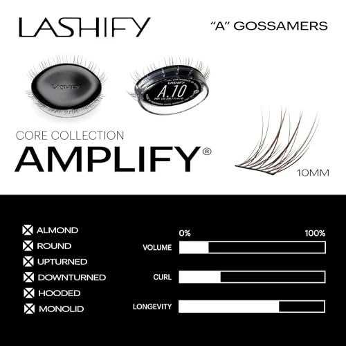 Lashify Amplify 10mm Gossamer Eyelash Extensions Refill, Minx Color, DIY False Lashes for a Natural Look - Image 3