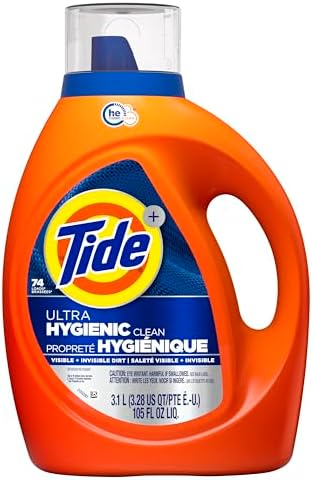 Tide Hygienic Clean Heavy 10x Duty Liquid Laundry Detergent, HE Compatible, Original Scent, 105 fl oz, 74 loads - Image 11