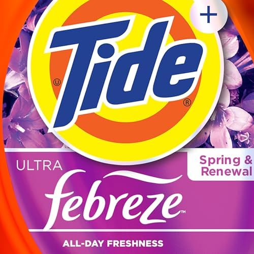 Tide Plus Febreze Freshness HE Turbo Clean Liquid Laundry Detergent, Spring & Renewal Scent, 105 fl oz, 74 loads (Packaging may vary) - Image 10