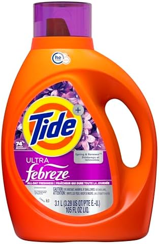 Tide Plus Febreze Freshness HE Turbo Clean Liquid Laundry Detergent, Spring & Renewal Scent, 105 fl oz, 74 loads (Packaging may vary) - Image 11