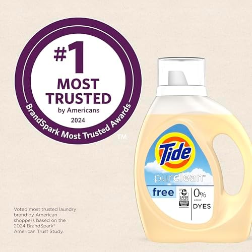 Tide Purclean Liquid Laundry Detergent, Unscented, 63 fl oz, 48 Loads - Image 5