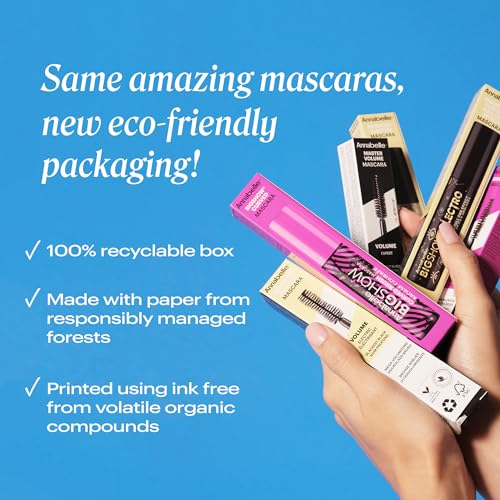Annabelle Skinny Mascara, Black, Award-Winning Mascara, New Eco-Friendly Packaging, Ultimate Length & Definition, Microscopic & Ultra-Precise Brush, Hypoallergenic, 0.13 fl oz - Image 2