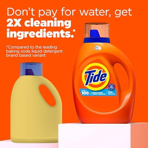 Tide Liquid Laundry Detergent, HE Compatible, Clean Breeze Scent, 64 loads, 84 fl oz (Packaging May Vary) - Image 5