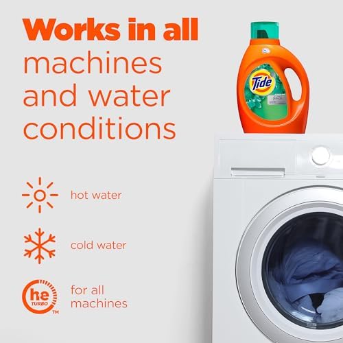 Tide Plus Febreze Freshness, HE Turbo Clean Liquid Laundry Detergent, Botanical Rain Scent, 132 fl oz, 94 loads - Image 6