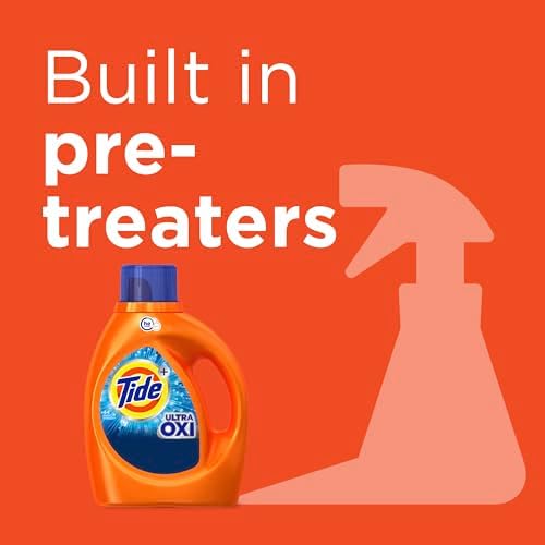 Tide Ultra Oxi Liquid Laundry Detergent, HE Compatible, 74 loads, 105 fl oz - Image 3
