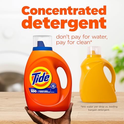 Tide Liquid Laundry Detergent, HE Compatible, Original Scent, 80 loads, 105 fl oz - Image 4