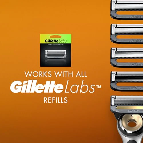 GilletteLabs Heated Razor Starter Kit - 1 Handle, 2 Blade Refills, 1 Charging Dock - Image 7