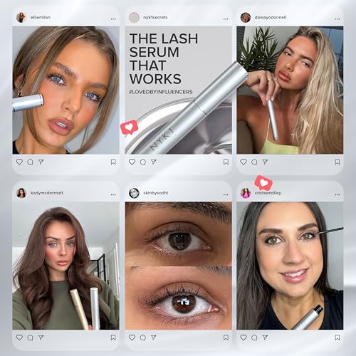 NYK1 CONCENTRATED Lash Serum For Eyelash Growth (3ml) LashForce Eyelash Serum To Grow Lashes Longer And Thicker Eyelash Growth Serum - Lash Growth Serum For Enhanced Eye Lash Serum Growth - Image 3