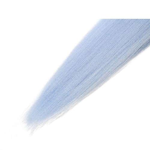 Baby Blue Pre stretched Braiding Hair 2 Packs Pre feathered Braid Hair Extensions 18 Inches Hair Braids - Image 4