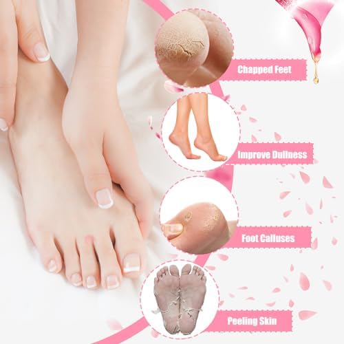 2Pairs Moisturizing Socks - Silicone Socks for Dry Cracked Feet Women - Gel Socks for Dry Cracked Feet Women - Lotion Socks for Repairing and Softening Dry Cracked Feet Skins - Image 2