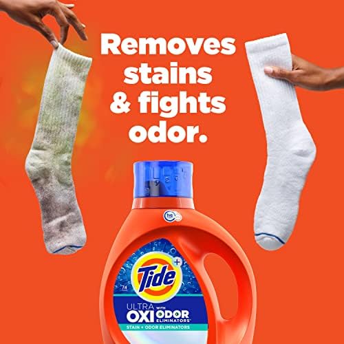 Tide Ultra OXI with Odor Eliminators Liquid Laundry Detergent, For Visible and Invisible Dirt, 84 fl oz, 59 Loads - Image 3