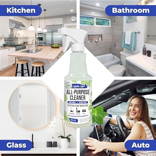 Mighty Mint All-Purpose Cleaner, Non-Toxic Spray for Home, Kitchen, Bathroom, Natural Peppermint Scent, 16oz - Image 2