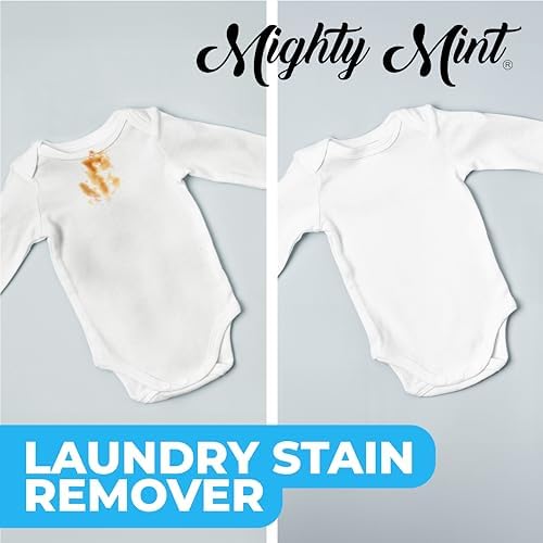 Mighty Mint Laundry Stain Remover, Parent’s Choice Non-Toxic Spray for Stains from Food, Drink, Grease, Natural Peppermint Scent, 16oz - Image 4