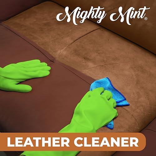 Mighty Mint Leather Cleaner and Conditioner, Plant-Based, Hydrating Spray to Clean and Protect Leather Items, Natural Peppermint Scent, 16oz - Image 3
