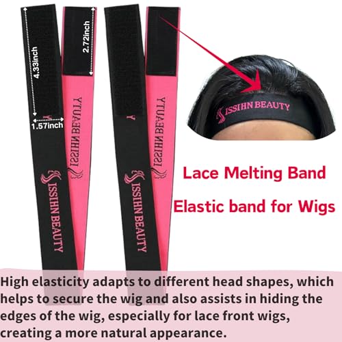 Lace Wig Grip Cap Women: 4x5 Transparent Swiss Lace Area - Non-slip Wig Gripper for Keeping Wigs Lace Front In Place - Stocking Dome Cap with Built In Elastic Headband (Light Brown) - Image 7