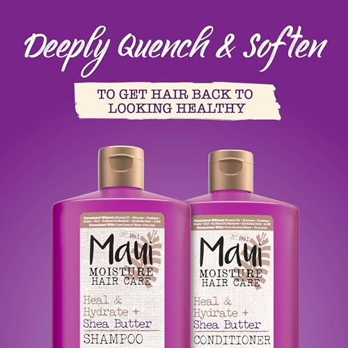 Maui Moisture Heal & Hydrate + Shea Butter Conditioner for Dry, Damaged Curls Helps Soften & Revive Curly & Coily Hair with Macadamia & Coconut Oils, Vegan & Silicone-Free, 13 fl. oz - Image 5