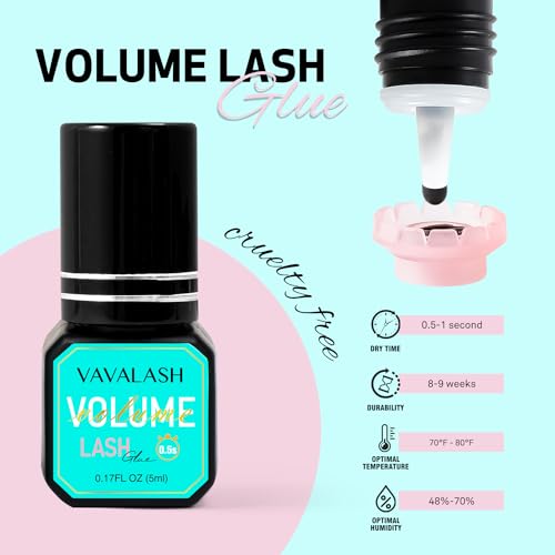 VAVALASH Eyelash Extension Glue Lash Extension Adhesive 0.5-1 Sec Drying Time Retention 9 Weeks Maximum Bond Lash Glue Long Lasting Black Eyelash Glue Professional Lash Artist Use Only (Volume,5ml) - Image 5