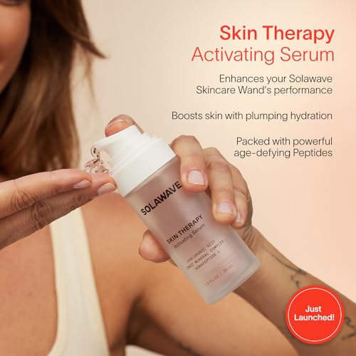 Solawave Wand Skin Therapy Activating Serum | Hyaluronic Acid and Peptides | Enhance Skincare Device Results | Hydrating Microcurrent Galvanic Current | Wrinkle Smoothing - Image 2