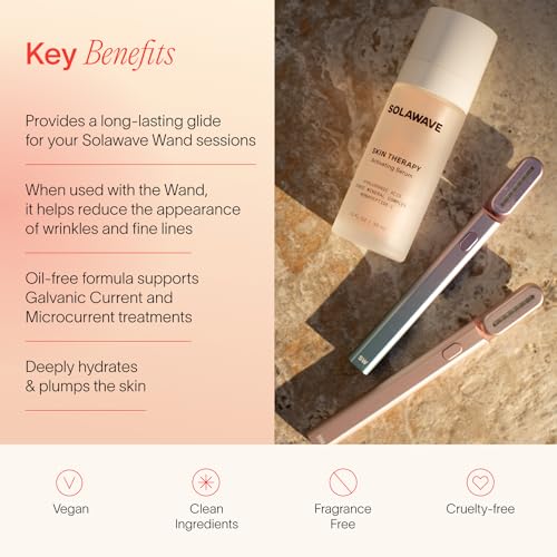 Solawave Wand Skin Therapy Activating Serum | Hyaluronic Acid and Peptides | Enhance Skincare Device Results | Hydrating Microcurrent Galvanic Current | Wrinkle Smoothing - Image 3