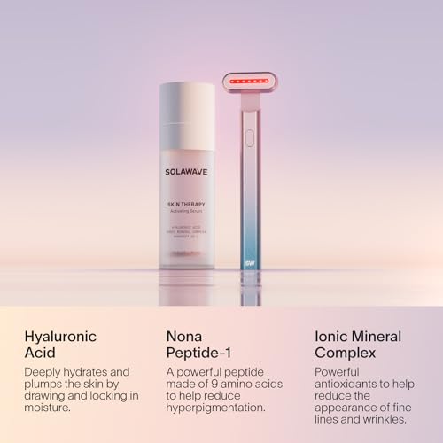 Solawave Wand Skin Therapy Activating Serum | Hyaluronic Acid and Peptides | Enhance Skincare Device Results | Hydrating Microcurrent Galvanic Current | Wrinkle Smoothing - Image 4