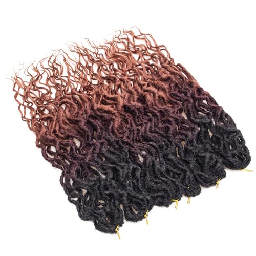 Faux Locs Crochet Hair 24Inch Goddess Locs Crochet Hair, 6Packs Crochet Locs Soft Locs Curly Ends Faux Locs Synthetic Crochet Braids Hair Extensions(OT530/350, 24'') - Image 2