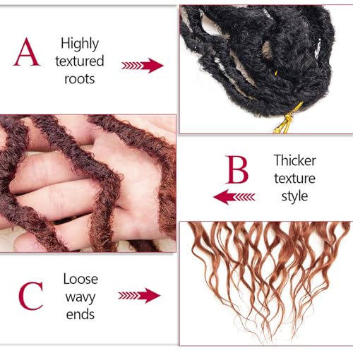 Faux Locs Crochet Hair 24Inch Goddess Locs Crochet Hair, 6Packs Crochet Locs Soft Locs Curly Ends Faux Locs Synthetic Crochet Braids Hair Extensions(OT530/350, 24'') - Image 4