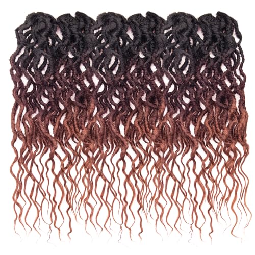 Faux Locs Crochet Hair 24Inch Goddess Locs Crochet Hair, 6Packs Crochet Locs Soft Locs Curly Ends Faux Locs Synthetic Crochet Braids Hair Extensions(OT530/350, 24'') - Image 6